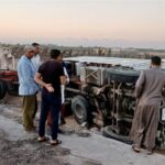مصرع 3 اشخاص واصابة 4 آخرين في حادث تصادم ميكروباص وتروسيكل بالغربية