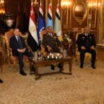 المتحدث_العسكرى : الفريق  أشرف سالم زاهر القائد العام للقوات المسلحة وزير الدفاع والإنتاج الحربى واللواء / محمود توفيق وزير الداخلية يشهدان حفل إفطار بمناسبة شهر رمضان الكريم