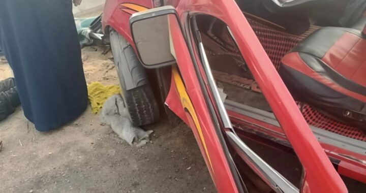 إصابة 28 عاملا فى انقلاب سيارة ربع نقل بطريق سفاجا-الغردقة