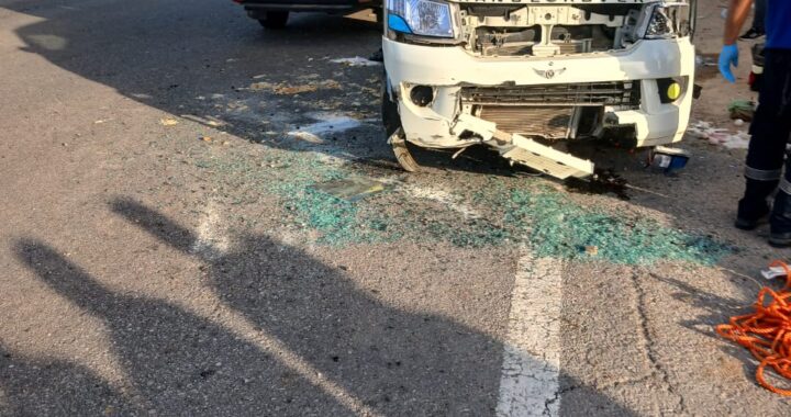 إصابة 17 طالبا فى انقلاب أتوبيس مدارس بطريق السويس الصحراوى