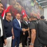 احتفاءً بإنجاز تاريخي للكرة المصرية.. وزراء الطيران المدني والشباب والرياضة والصحة والسكان يستقبلون بعثة المنتخب الوطني الأول لكرة القدم بمطار العلمين الدولي