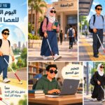 بمناسبة اليوم العالمي للعصا البيضاء:توزيع 300 عصا و300 جهاز لأب توب على الطلاب ذوى الإعاقة البصرية بالجامعات